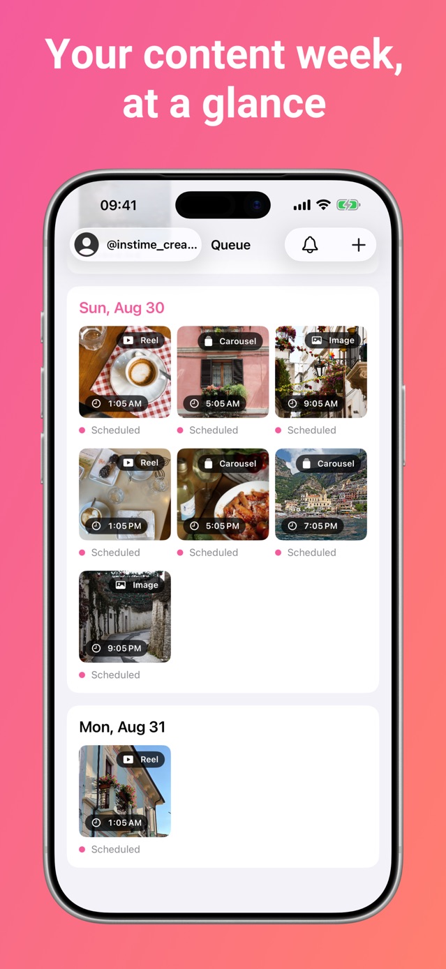 Instime App Store screenshot 1 of 3