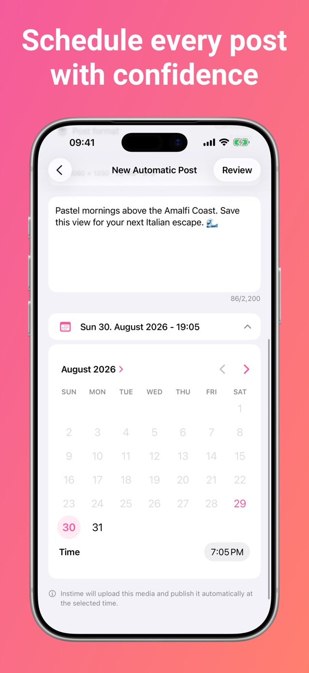 Instime App Store screenshot 2 of 3