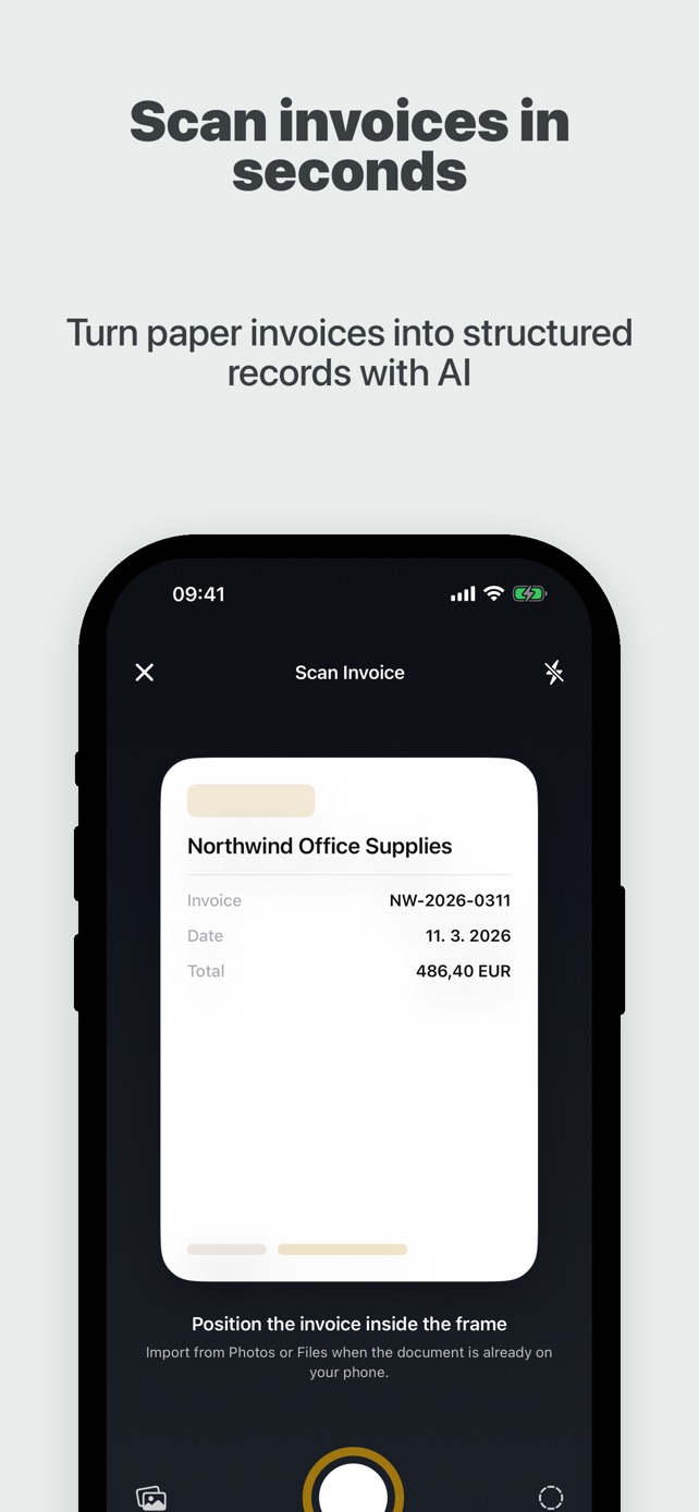 Invoistr App Store screenshot 1 of 3
